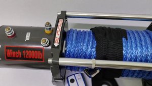Лебедка электрическая 24V 12000lbs (блок управления влагозащищен (IP66)) с кевларовым тросом 12мм