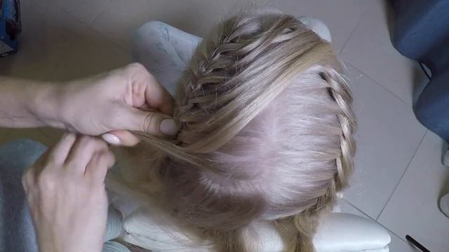 Красивая прическа пошагово - Тройная коса - Простая и Быстрая прическа