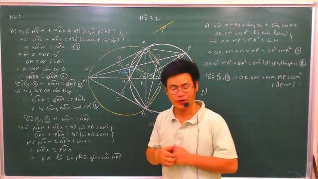 Thứ ba (4/6): Đề ôn thi vào 10 số 31 : Ôn tập hình học _lớp 9A1 смотреть онлайн