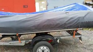 Тент на РИБ Альбатрос 390 сшитый дистанционно