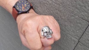 Diamond Skull Ring