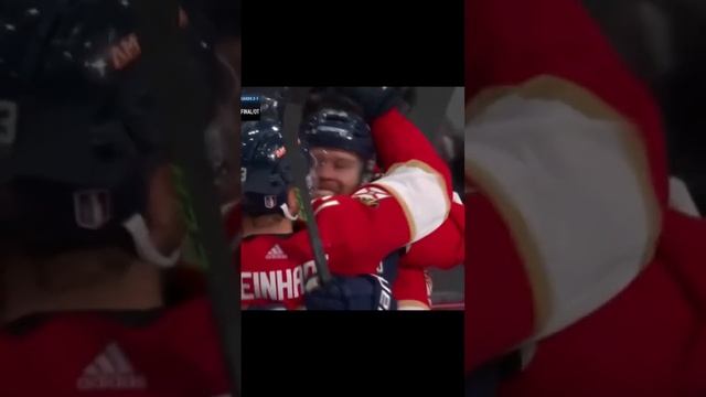 Победная шайба Флориды в ОТ в третьем матче финальной серии #нхл #обзорматчейнхл #nhl #хоккей