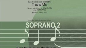 This is Me SOPRANO 2 (SAB choir version)