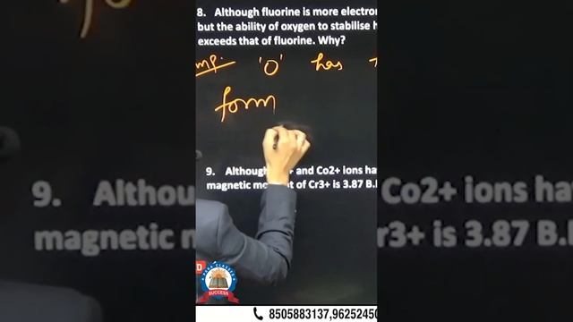 why oxygen stabilize higher Oxidation State than fluorine | Chemistry by Arun Dixit-AIR 11(NET JRF) смотреть онлайн