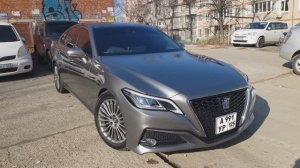 обзор TOYOTA CROWN HYBRID 220 кузов 2021 год комплектация G