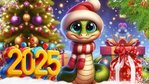 С Наступающим Новым 2025 годом! Весёлого Новогоднего Настроения в Новый 2025 год! С Годом ЗМЕИ!