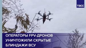 Операторы FPV-дронов уничтожили скрытые блиндажи ВСУ