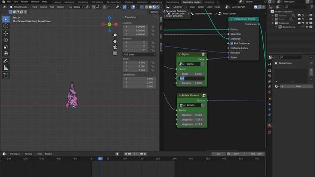 Blender geometry nodes.