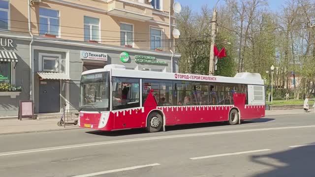 Автобусы МАЗ-203 в Смоленске (30.04.2024)