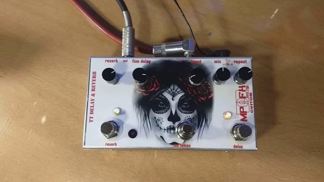 Tap Tempo Delay,&Reverb&Booster 3in1 MP Custom FX pedal смотреть онлайн