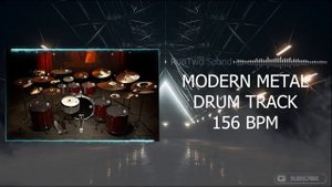 Mid Tempo Metal Drum Track | 156 BPM