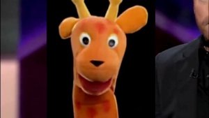 Jeff Dunham Plays with his Baby Einstein Giraffe Puppet Beethoven 🦒😜