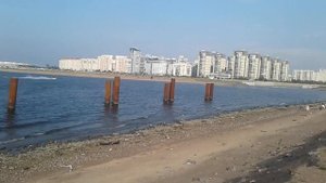 Часть 2. Финский Залив , Васильевский Остров , начало сентября 2018 г, очень теплая погода !