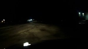 Дорожный тест фар Гранта с Led лампой H4 ElectroKot Atomic pro 4000K