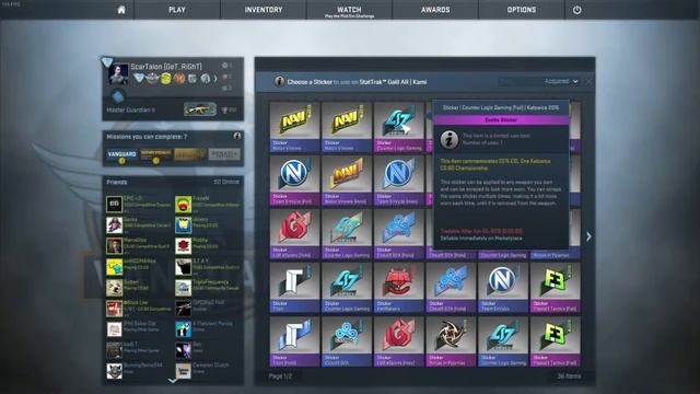 CSGO Counter Logic Gaming (Foil) | Katowice 2015 смотреть онлайн