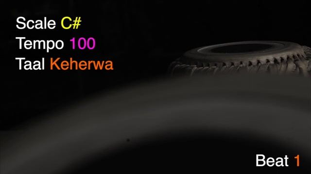 Keherwa Taal 01 | Scale C# | Tempo 100 | Keharwa Taal Loop | Tabla Loop | Tabla For Practice vocal