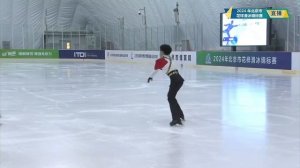 02 WANG Ziyu ISU Adv Novice Boys FS 2024 09 16