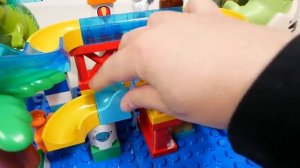 Marble Run ASMR ☆Лего конструктор - Светло-зеленый динозавра