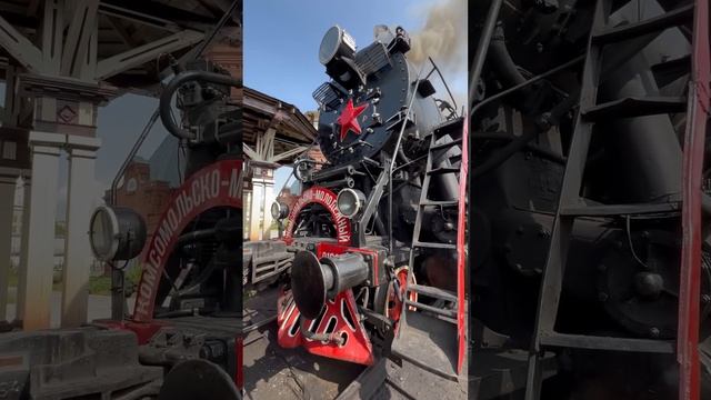 Steam locomotives engines warm up :)