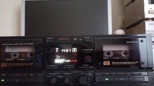 Кассетная дека akai (A&D) GX-W4500 1989 (23) с пультом