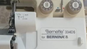 DS 12  #Domстрочек   # Оверлок# Бернина# Bernina 334 ds#  # Демонстрация шва на различных тканях #