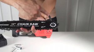 Электропила цепная, электрическая аккумуляторная пила 12 дюймов, BOGOMET