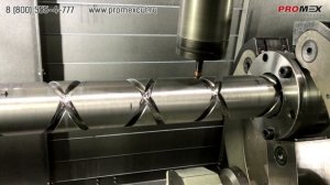 Обработка ходового винта Mazak integrex i300