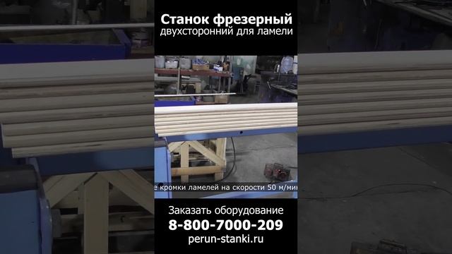 Станок фрезерный двухсторонний для ламели