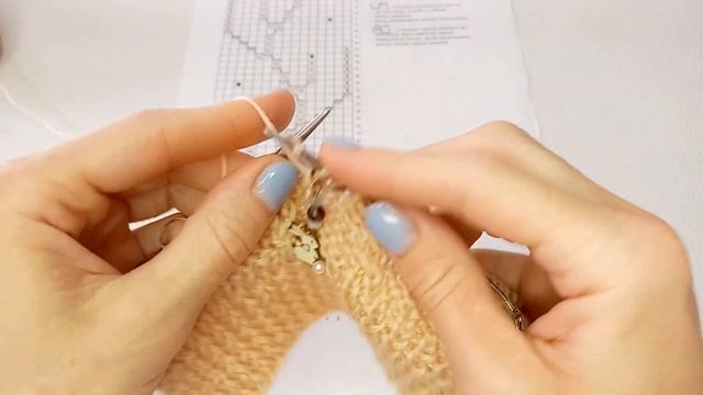 Кофта для девочки спицами / Узор Веточка с листьями/ возраст 4-6 лет/ рост до 120 см/ Часть 1