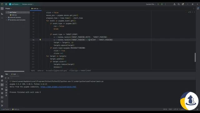 8. Создаем используя Python приложение для тренировка точности   часть 2  #python #пайтон #pygame