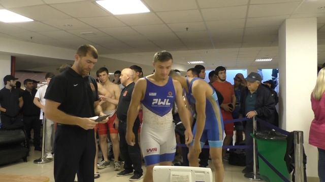 Взвешивание борцов до 92 кг и повторное взвешивание 57,65,74,86,97 кг на Кудуховском 2023. смотреть онлайн