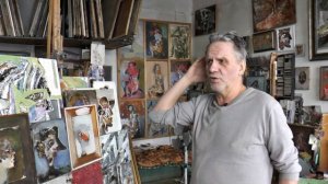 В мастерской художника Олега Кузина