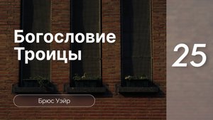 Конф-я Богословие Троицы - Брюс Уэйр ч.25 ВиО 2*