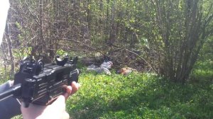 стрельба из пистолета-пулемёта gletcher uzm