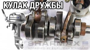 Кулак дружбы на лодочном моторе