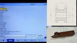 G75  Цикл прорезания пазов в радиальном направлении