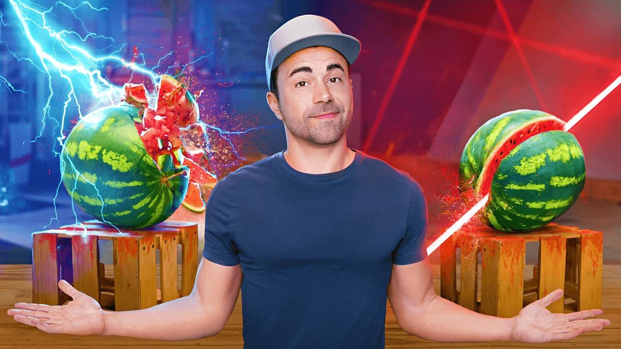 Лазер или Молния - Что Мощнее Марк Робер НАСА  Mark Rober NASA