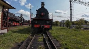 Станция "Подмосковная": экспозиция паровозов / Podmoskovnaya station: steam locomotives exibition