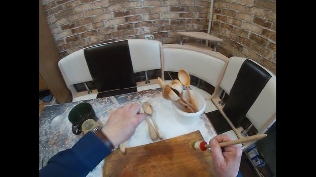 Пропитка дерева маслом.Ложки деревянные.