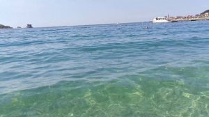 Холодное адриатическое море +18 вода . 27 июля 24. Будва Черногория #montenegro #budva