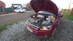Обзор и тест насоса для замены масла через щуп VW Tiguan TSI 1.4 и свои ощущения от такого способа!