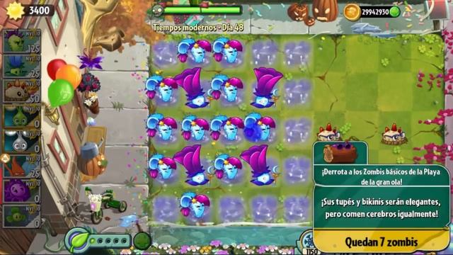 Plants vs Zombies 2 - Tiempo Tornado Dia 47 al 50 - New World смотреть онлайн