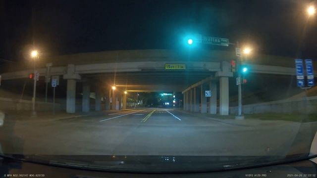 New 4k dashcam test @ night. Viofo A129 Pro. смотреть онлайн