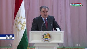 Пешвои миллат Эмомалӣ Раҳмон бо фаъолону сокинони ноҳияи Сангвор му...