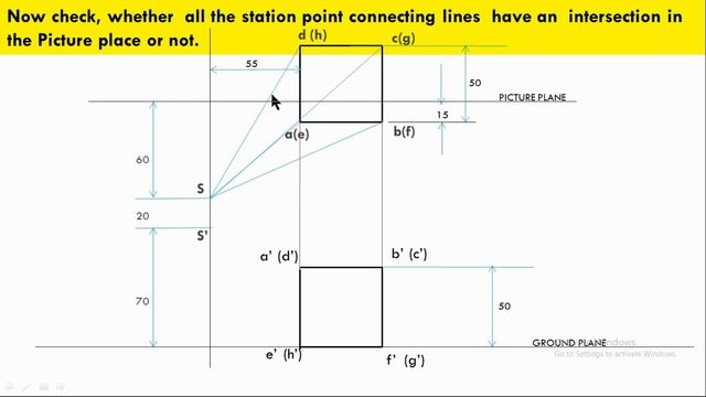 Engineering Graphics tamil _Perspective projection of CUBE in front of PP #EGYoucaN смотреть онлайн