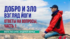 Добро и зло с точки зрения йоги. Ответы на вопросы, часть 1. Андрей Верба