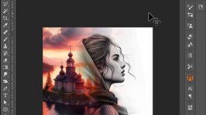 Двойная экспозиция в Photoshop - рисуем вместе с нейросетью