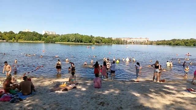 Пляж в Долгопрудном ! Станция Водники !!!