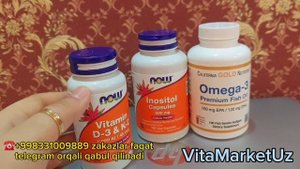 Inositol, Vitamin D3, Omega3 o‘zi nima? Nima uchun ichishimiz shart? Ozishga qanaqa aloqasi bor?