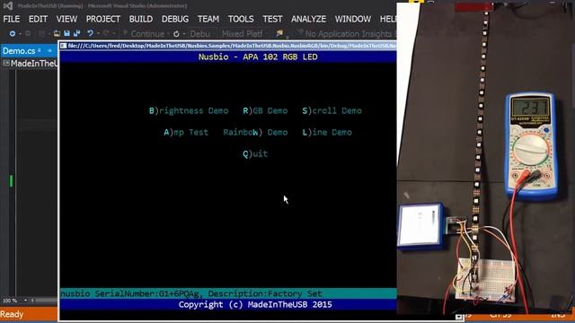 Nusbio - Controlling an RGB LED Strip